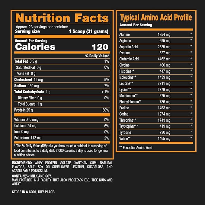 BPI Sports ISO HD Isolate Protein Powder ??100% Whey Isolate, Protein Powder for Muscle Gain - Vanilla Cookie, 4.8 LBS - 70 Servings
