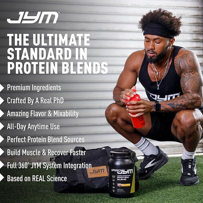 Pro JYM Chocolate Peanut Butter Protein Powder - Whey Protein Isolates, Casein, & Milk Protein, Lean Muscle Building for Men & Women, JYM Supplement Science, 22 Servings