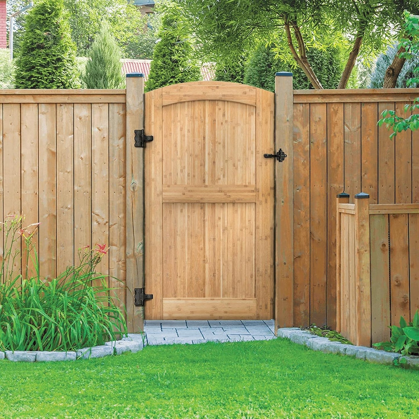 The Montevideo Deluxe, Unfinished, Bamboo Fence Gate (38")