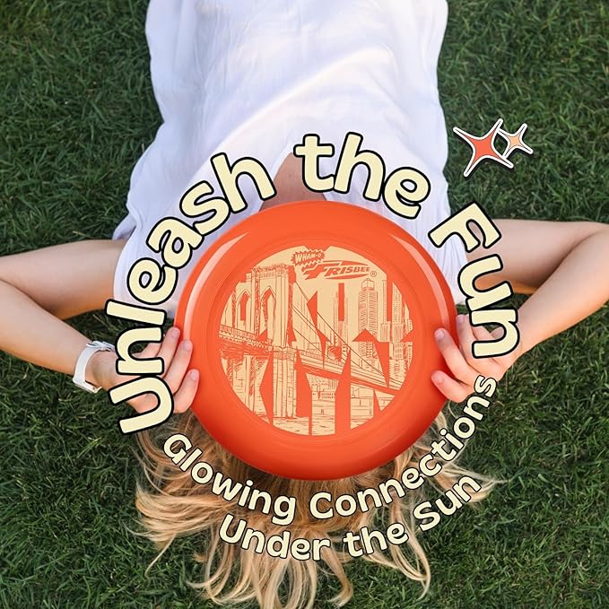 Wham-O Frisbee Cool Flyer Flying Disc, 9.95 Inch Sports Disc Lightweight Durable for Outdoor Beach Park Backyard Game - 130g