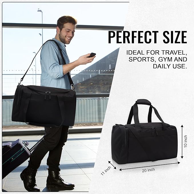 Jetstream Heavy Duty Multi Pocket Durable Sports Gym Equipment Travel Duffel Bag