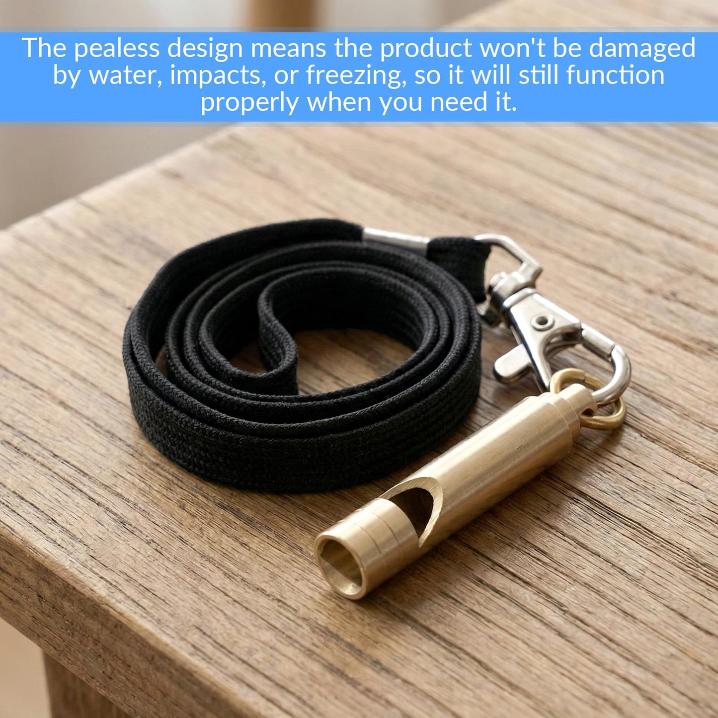 FdcZeyxior 2 PCS Brass Survival Whistle, 125 Db Loud Emergency Whistle Portable Survival Whistles with Lanyards for Pet Training Hiking Camping Coaching Outdoor Safety Accessories