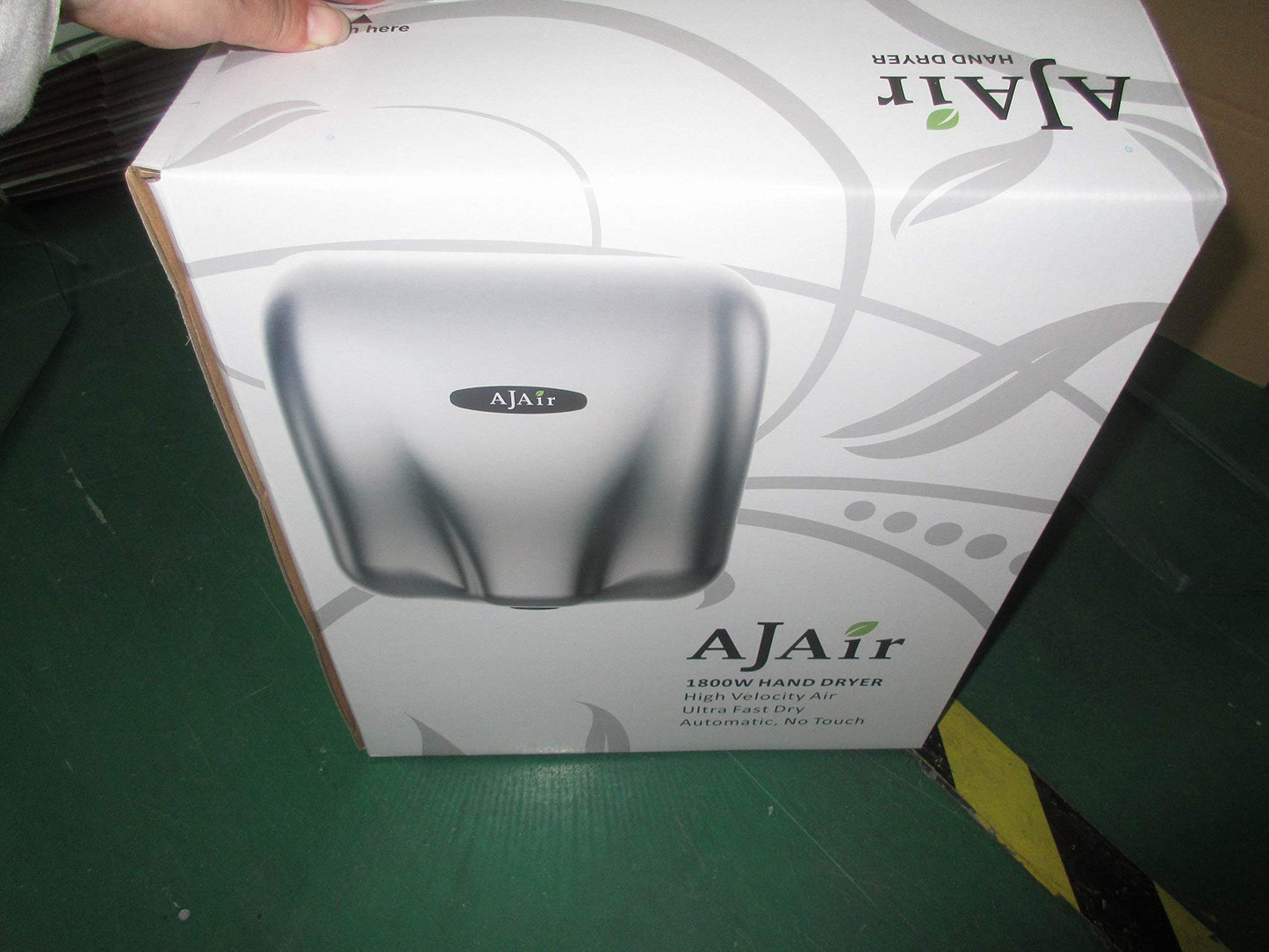 AjAir® 2 Pack Heavy Duty Commercial 1800 Watts High Speed Automatic Hot Hand Dryer - Stainless Steel