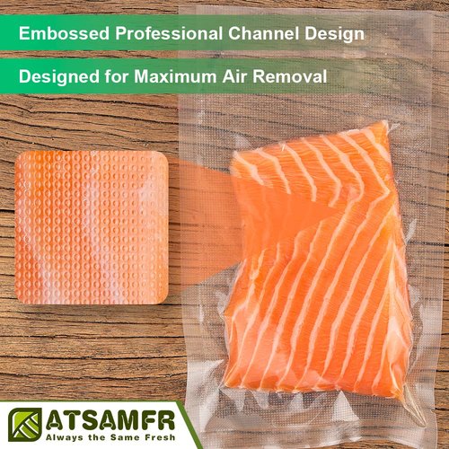 ATSAMFR 200 Count Gallon11x16Inch Vacuum Sealer Food Bags with BPA Free,Heavy Duty,Great for Vac Storage or Sous Vide Cooking