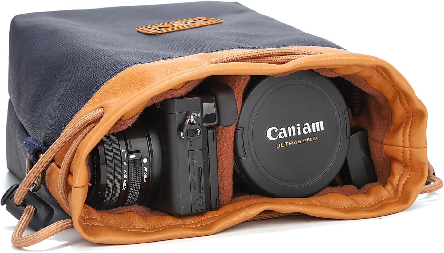 Khaki Waterproof & Shockproof DSLR Camera Rucksack - Ideal for Travel