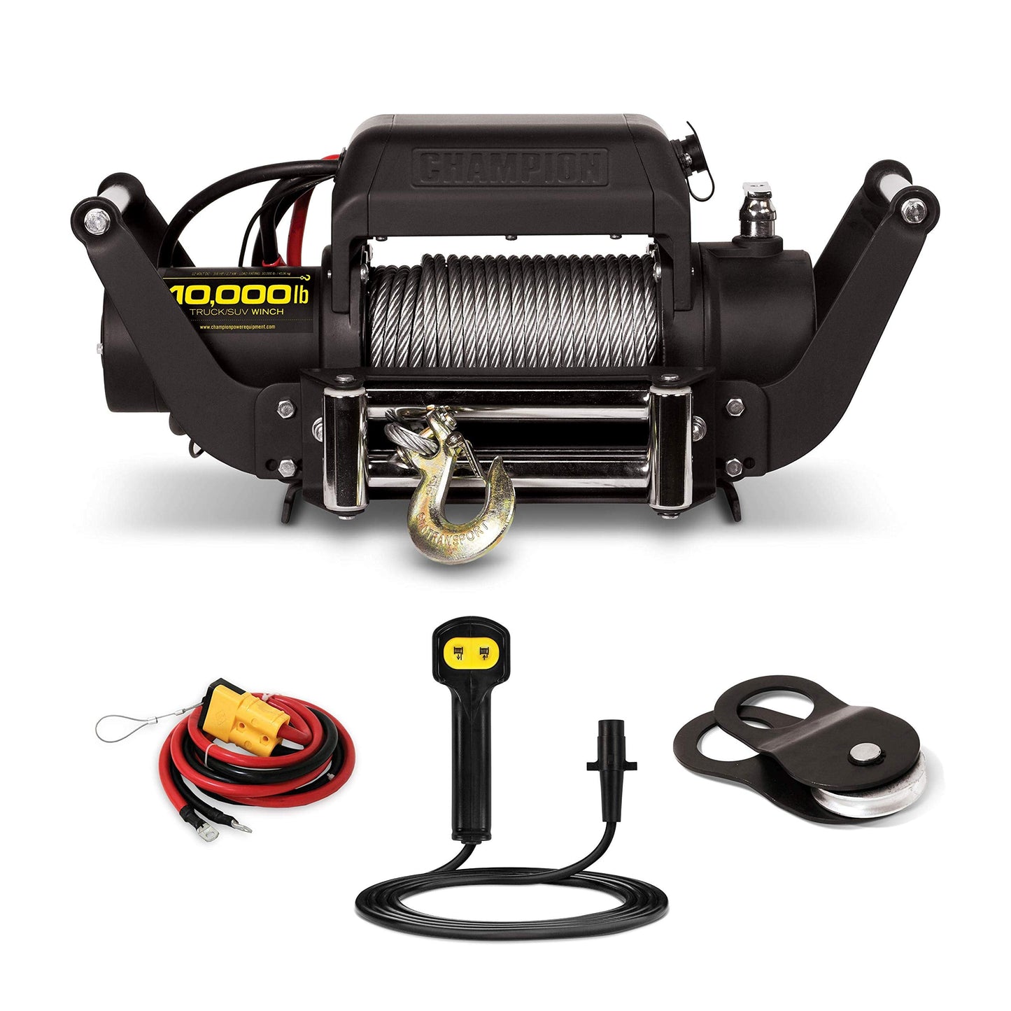 Champion Power Equipment 10,000-lb. Truck/SUV Winch Kit with Speed Mount and Remote Control