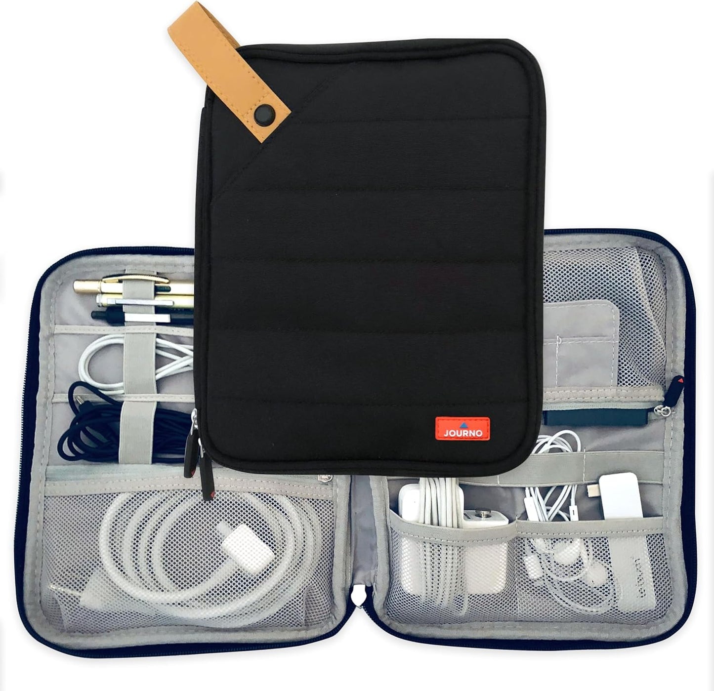 Journo Travel Cord Case Organizer For All Your Electronic Tech Gadgets - Cables, Accessories, Phones, Tablets, Hard