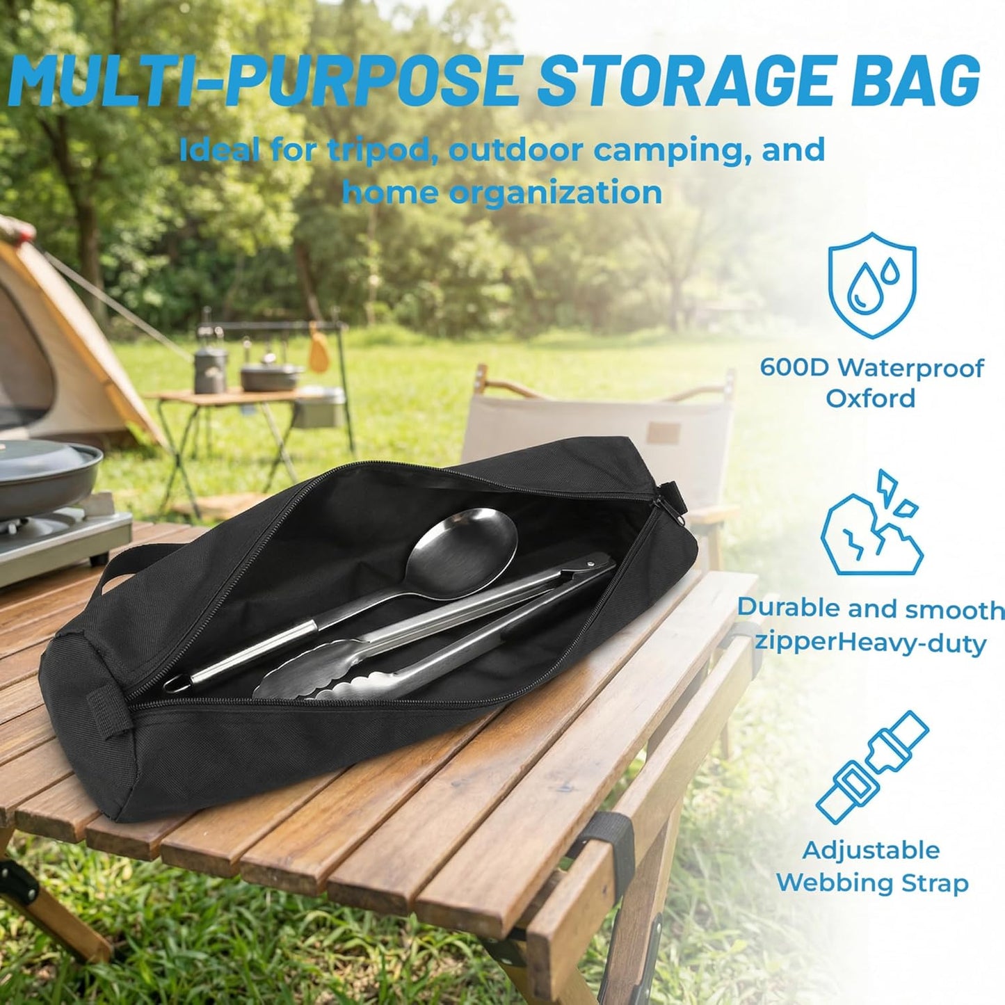 TEREBENTO CaseTripod (39*4.7*4.7 inch) Tripod Bag Storage Bog Bag with Shoulder Strap,Multifunctional Carrying Case