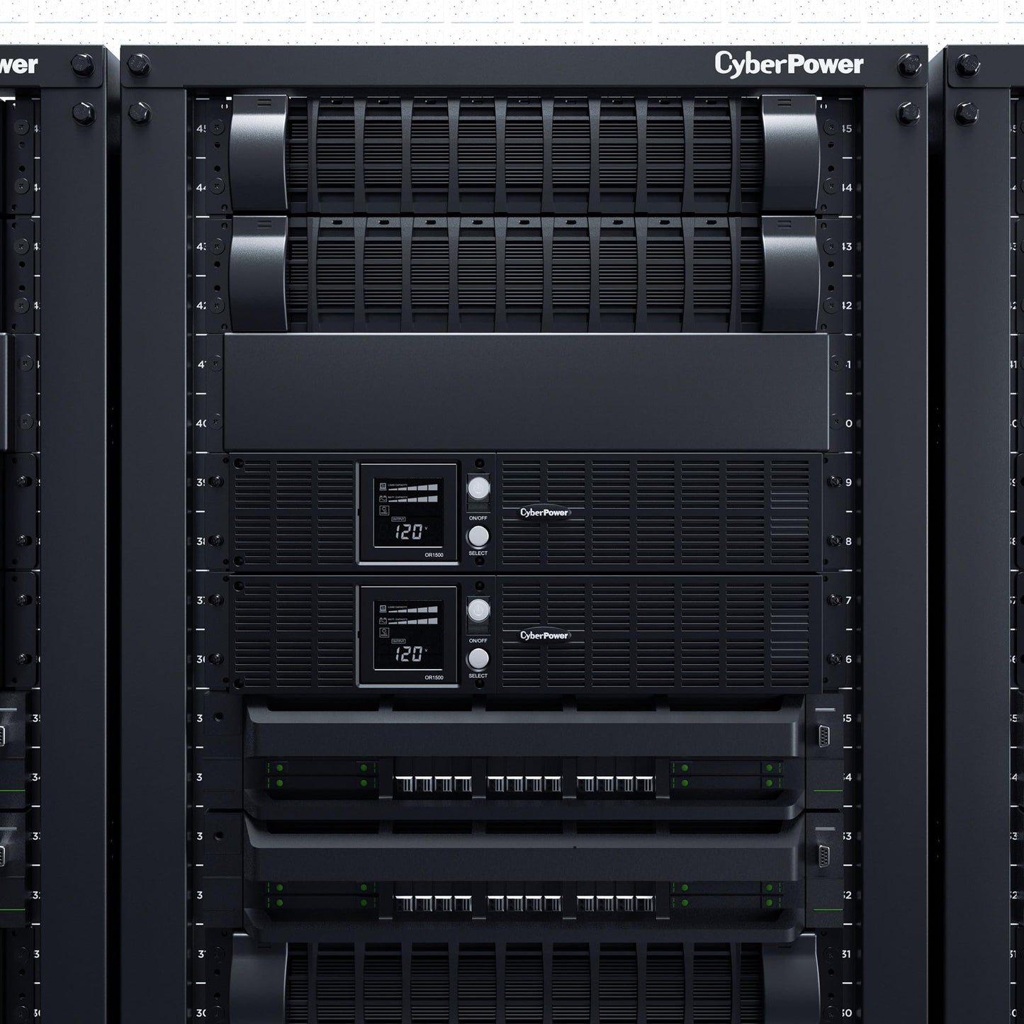 CyberPower OR1500LCDRT2U Smart App LCD UPS Battery Backup and Surge Protector, 1500VA/900W, 8 Outlets, AVR, 2U Rack/Tower