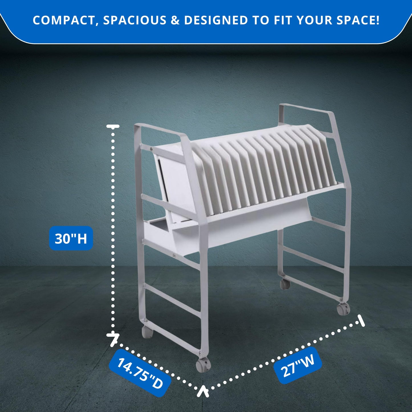 FSE 373-LOTM16 16-Tablet/Chromebook Open Charging Cart