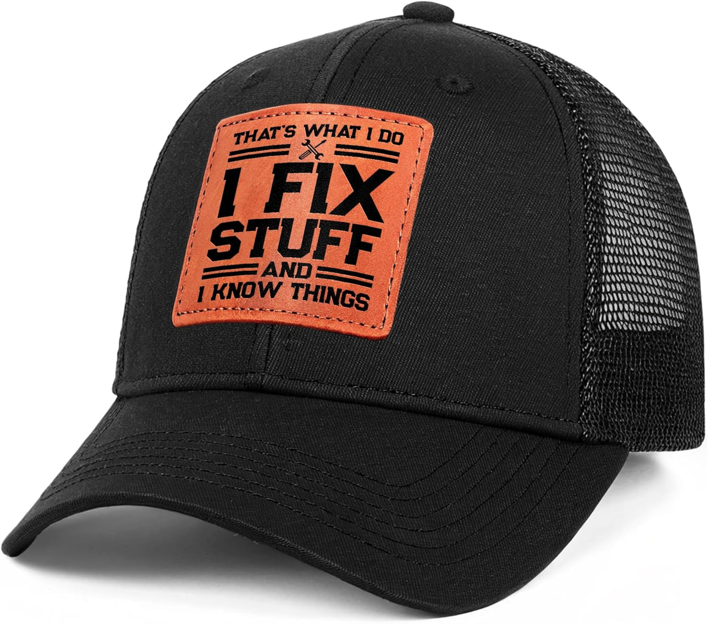 Skiennix Men's Birthday Gift - Unique Funny Gifts for Dad, Grandpa | Black Handyman Hat