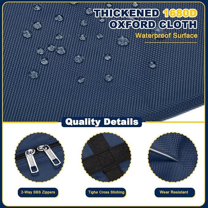 Extra Large Duffle Bag, 35 x 19 x 11 in Travel Big Duffle Bag with Zipper Handle Storage Foldable Waterproof Lightweight Bag for Women Men Travel Moving Camping (Dark Blue)