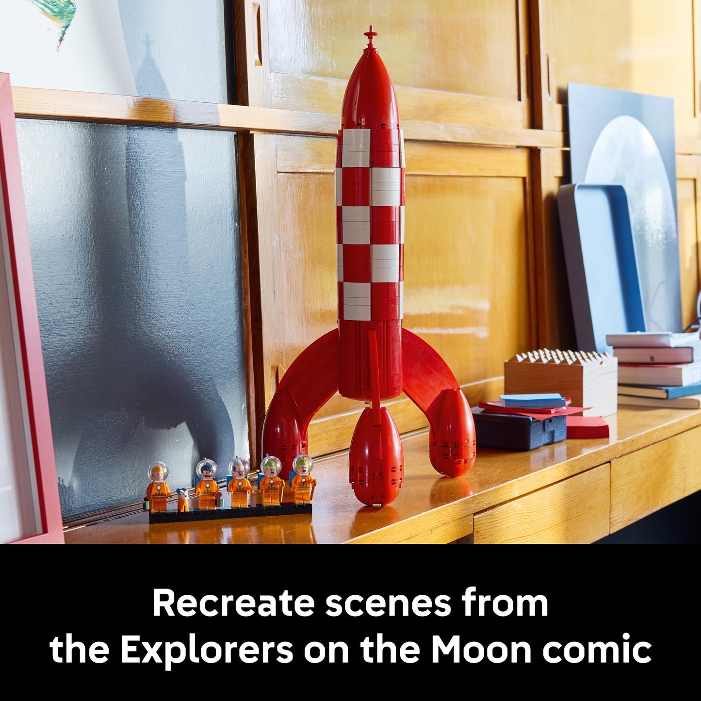 LEGO Ideas Tintin Moon Rocket - Building Set for Adults, Ages 18+ - Collectible Kit for Fans - Bedroom, Home Office Decor - Gifts for Comic Lovers - 21367