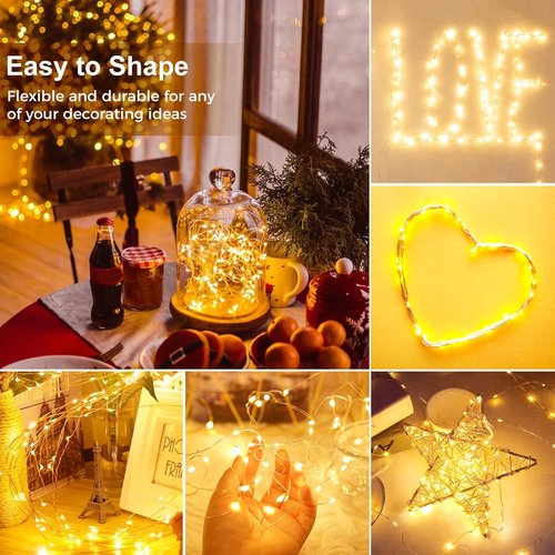 Kolpop 12 Pack LED Fairy Lights - Battery Operated Mini Twinkle String Lights | Waterproof for Christmas & Parties