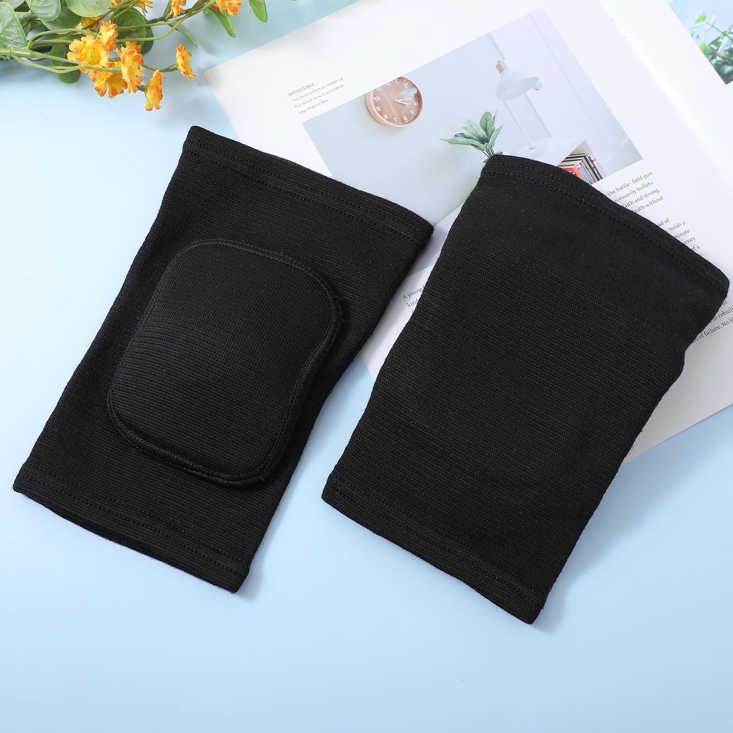 Qianyu Breathable Protective with Thicken Sponge Elbow Support Compression Elbow Brace Support Fitness Sports Recovery Protector Badminton Basketball Breathable Elbow Wraps for Kids Men and Women