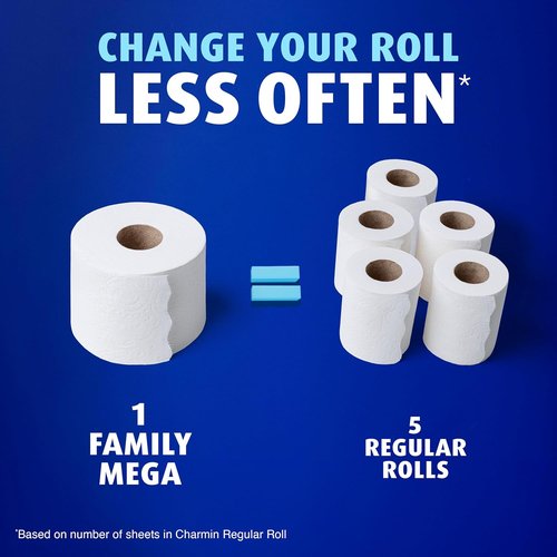 Charmin Ultra Soft Toilet Paper - 2-Ply Cushiony Touch, 18 Family Mega Rolls (90 Regular Rolls) - White