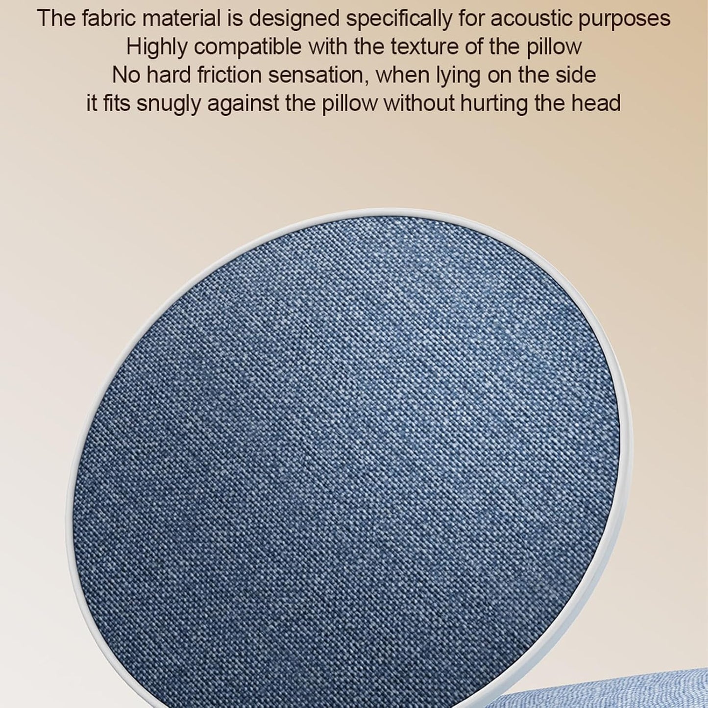 Generic (2) Bluetooth Pillow Speaker, Under Pillow Speaker Bluetooth Pillow Speaker for Sleeping, Mini Portable White
