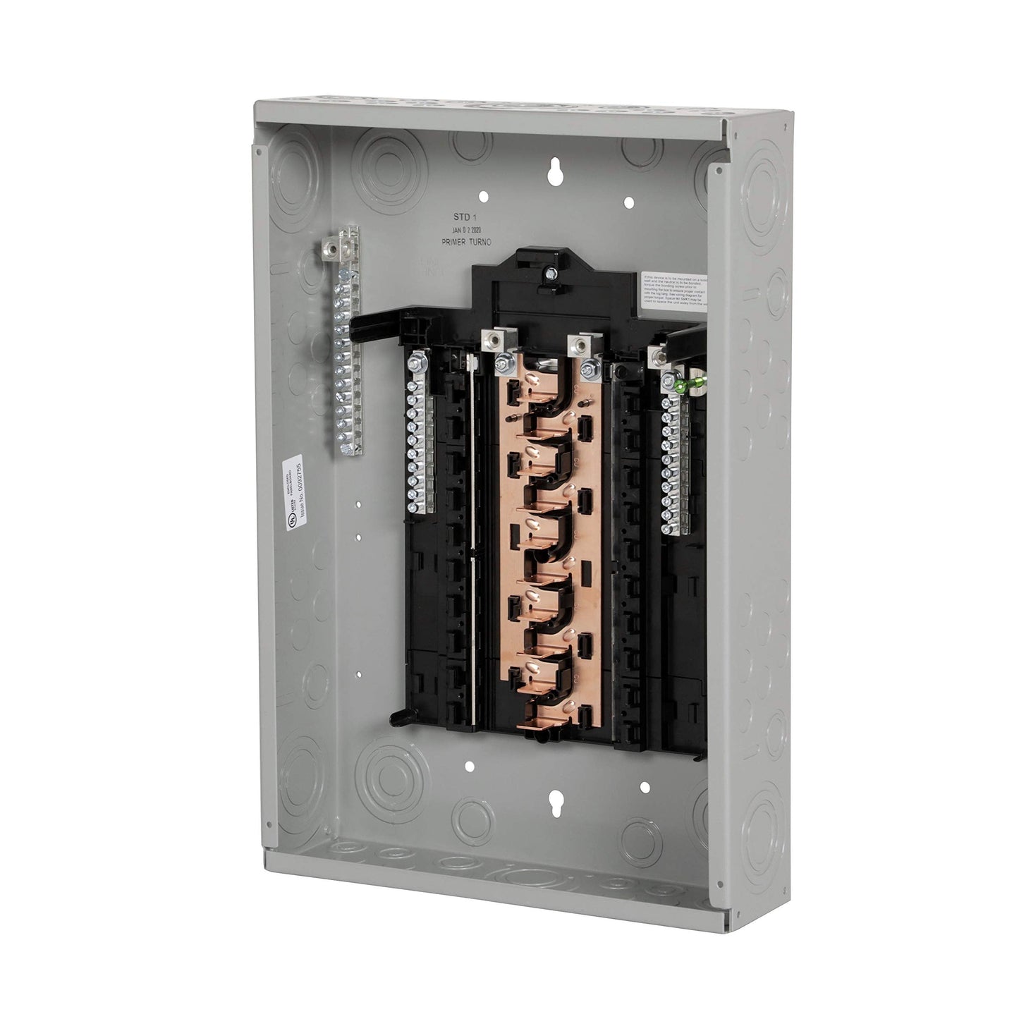 PN Series 125 Amp 20-Space 20-Circuit Main Lug Plug-On Neutral Load Center Indoor with Copper Bus