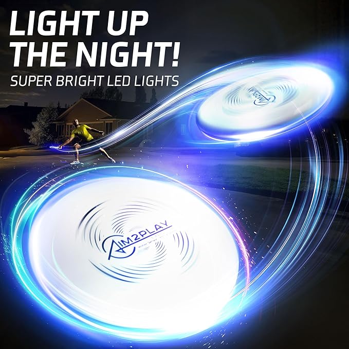 Glow in The Dark Flying Discs, Light Up | Sports Unique Gift, Professional Long & Precise Flights Very Bright
