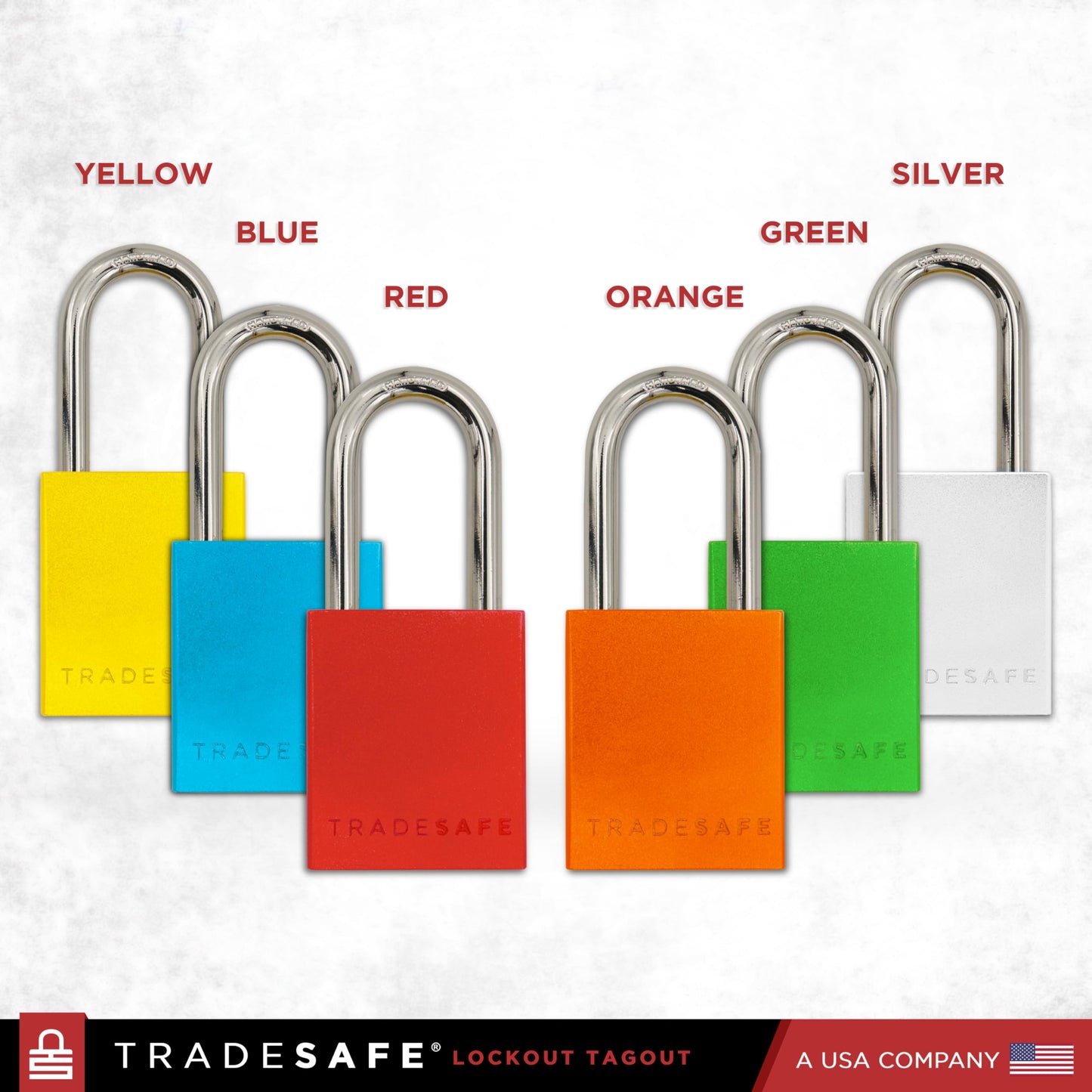 TRADESAFE Lockout Tagout Locks Set - 10 Blue Aluminum Loto Locks, Lock Out Tag Out Padlocks Keyed Alike, 2 Keys Per Lockout Padlock, OSHA Compliant