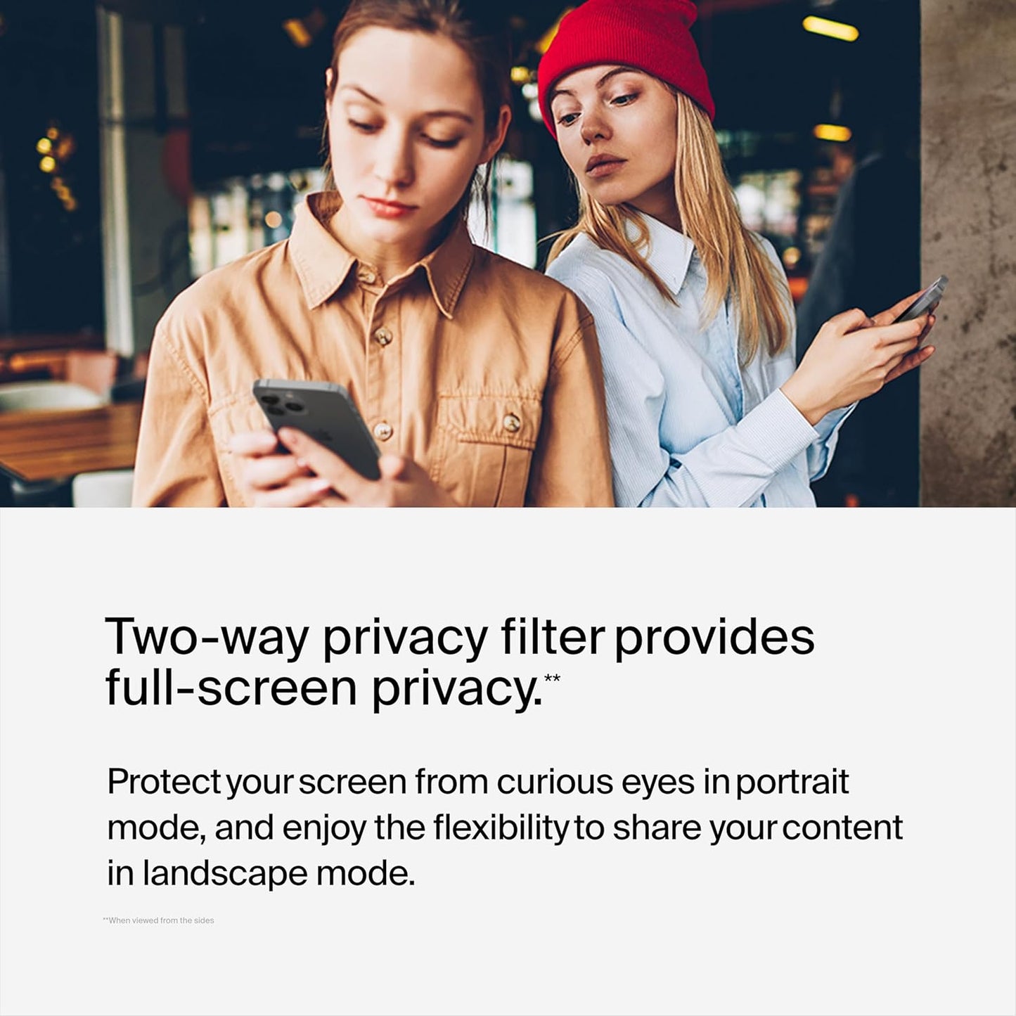 14 Belkin ScreenForce TemperedGlass Privacy Screen Protector for iPhone Pro - Treated Surface with Anti-Fingerprint