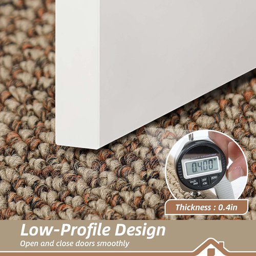 BEQHAUSE Indoor Door Mat - Non-Slip, Washable Dirt Trapper Rug | 20" x 32", Taupe Color for Entryway