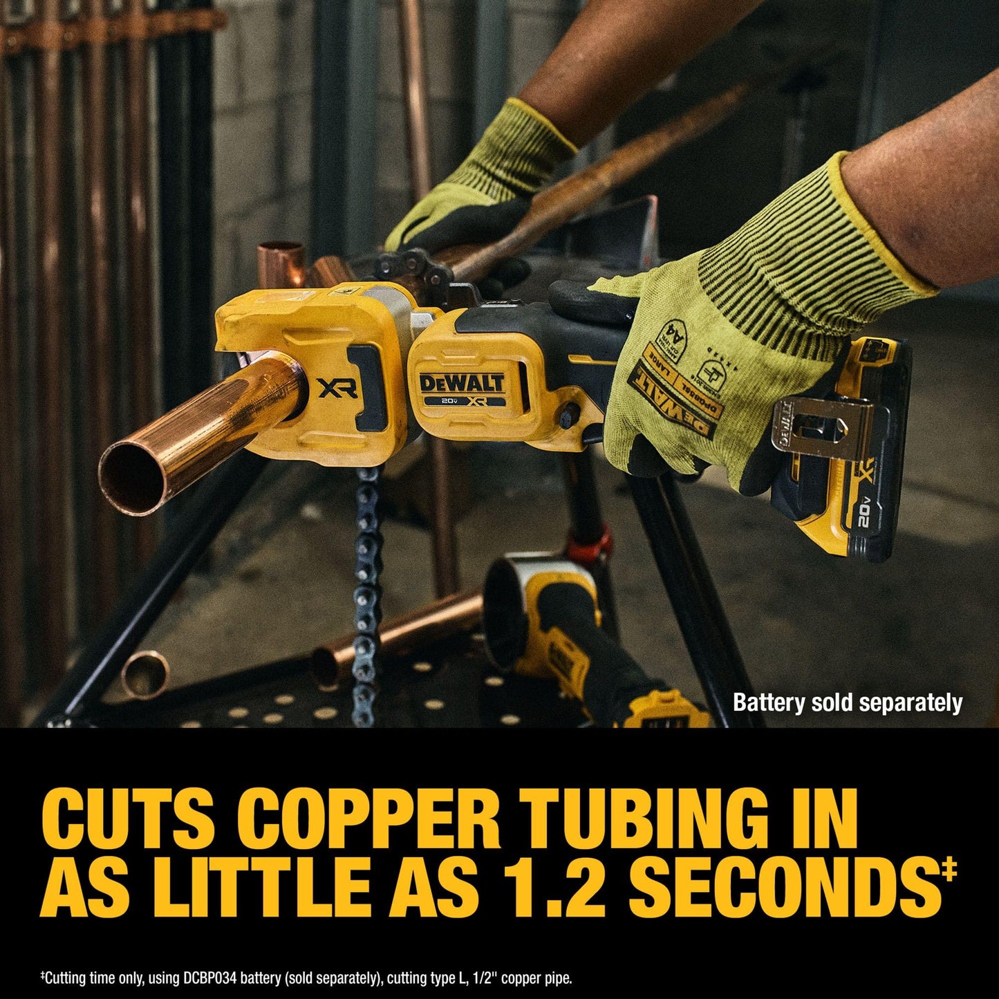DEWALT 20V MAX XR 1-1/4 in. Copper Tubing Cutter (DCE154B)