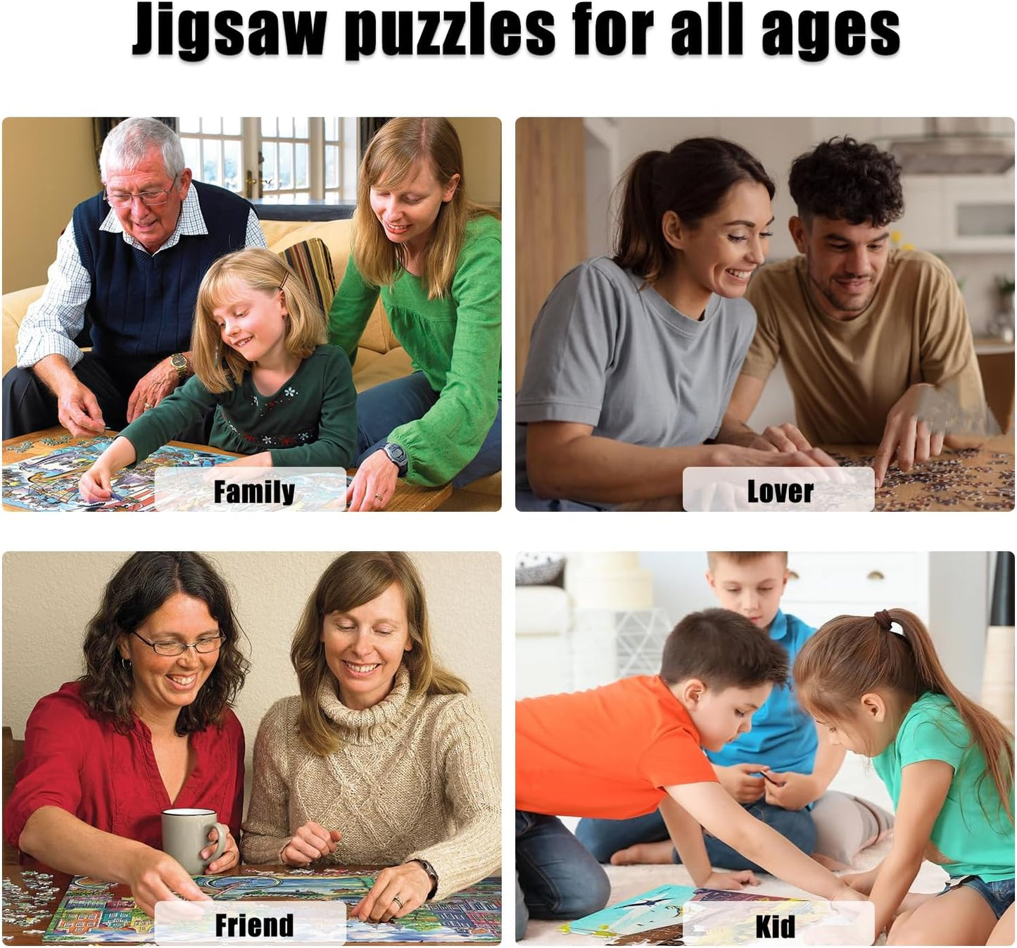 Skiennix Custom 1000-Piece Puzzle | Personalized Family Photo Gift for Christmas, Birthdays, Weddings