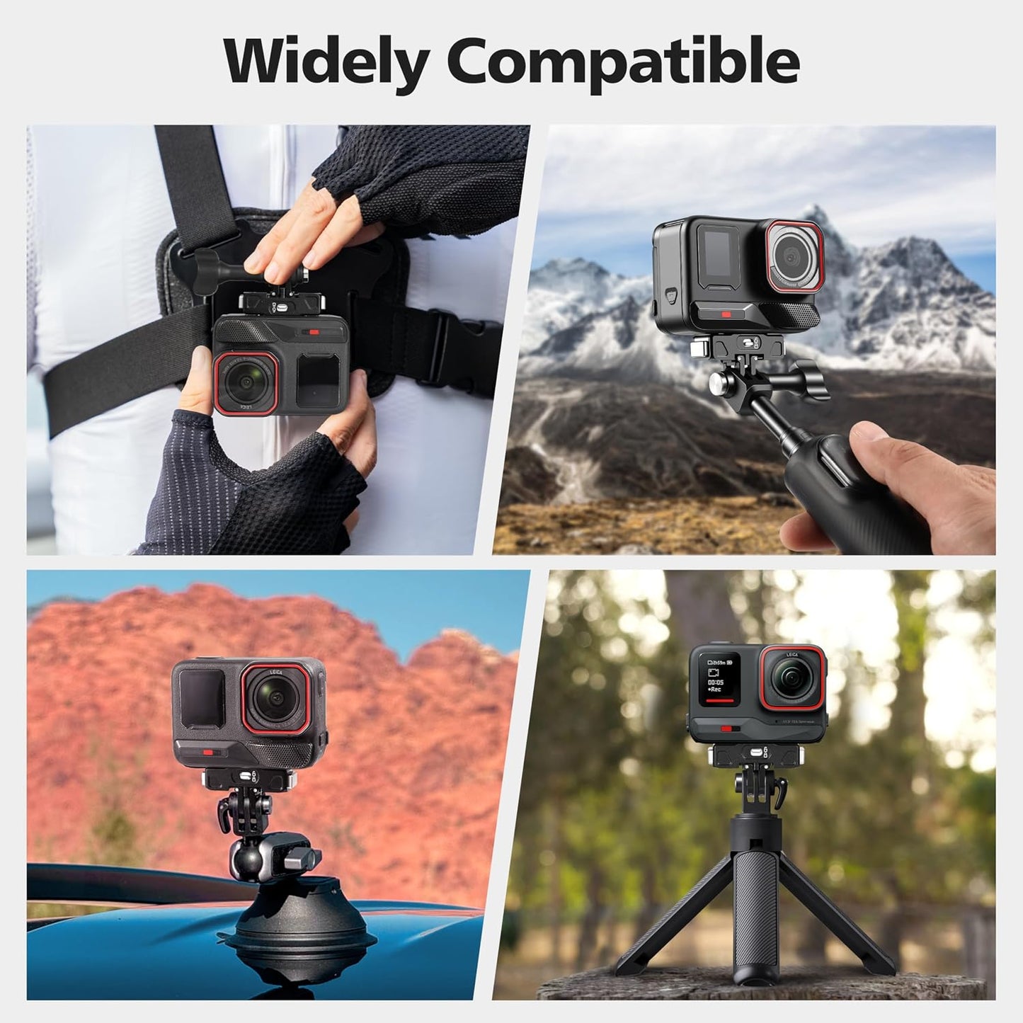 STARTRC VCR Insta360 X5 X4 2, Quick Release Mount for Air Ace/Ace Pro Magnetic Camera Quick Release Lock Tripod Mount