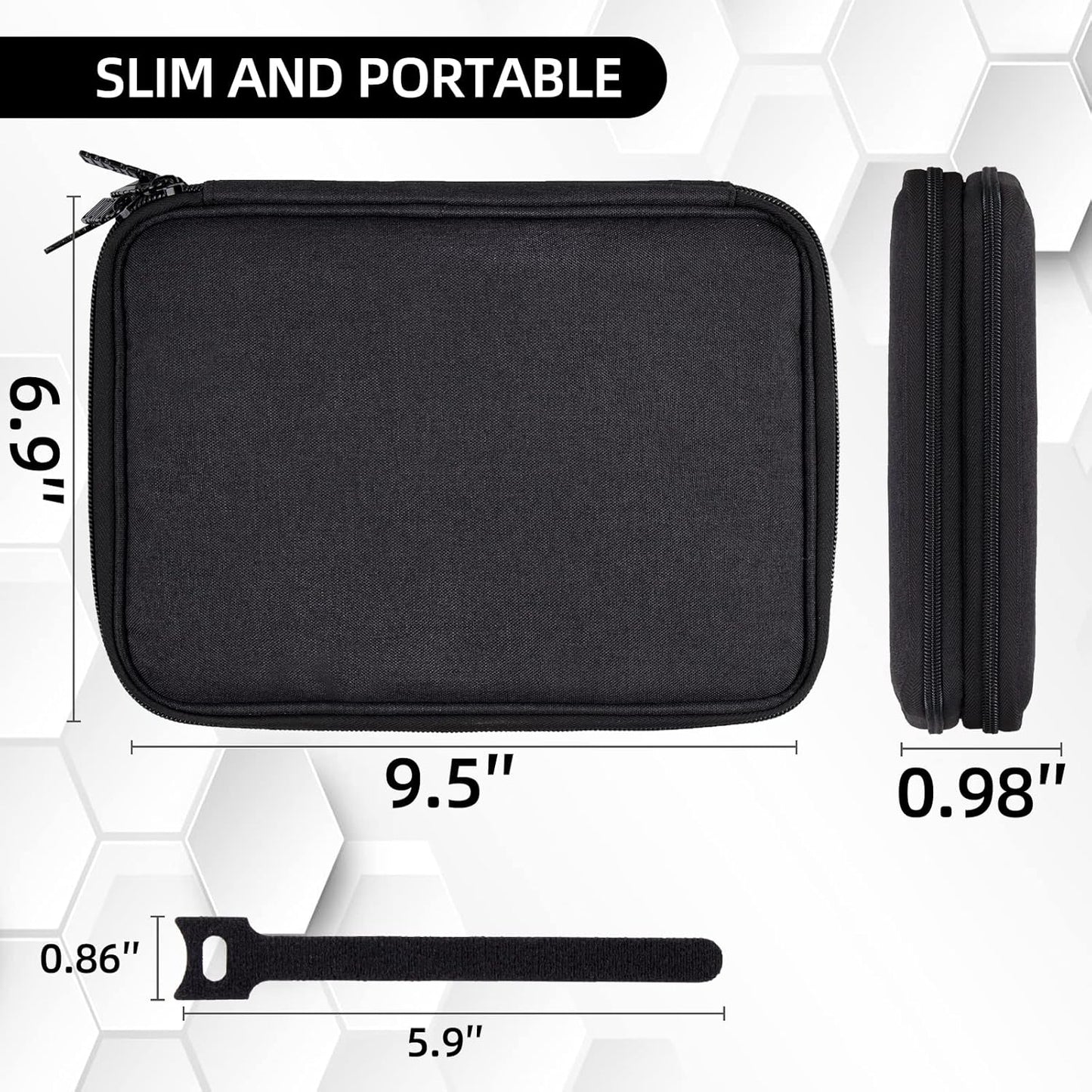 5 Electronics Organizer Travel Case Cord Cable Charger Organizer Bag Travel Accessories Essentials for Women Men Double