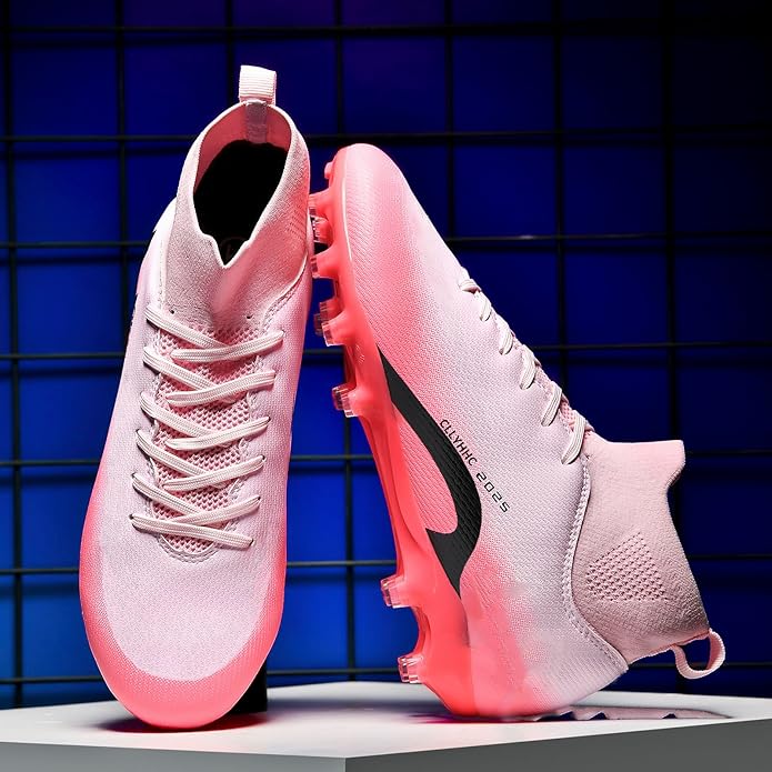 Mens Soccer Shoes Womens Indoor Outdoor Football Cleats Unisex Baseball Turf Shoe Youth Rugby Adult AG FG TF Football Boots Wide Training Sneaker
