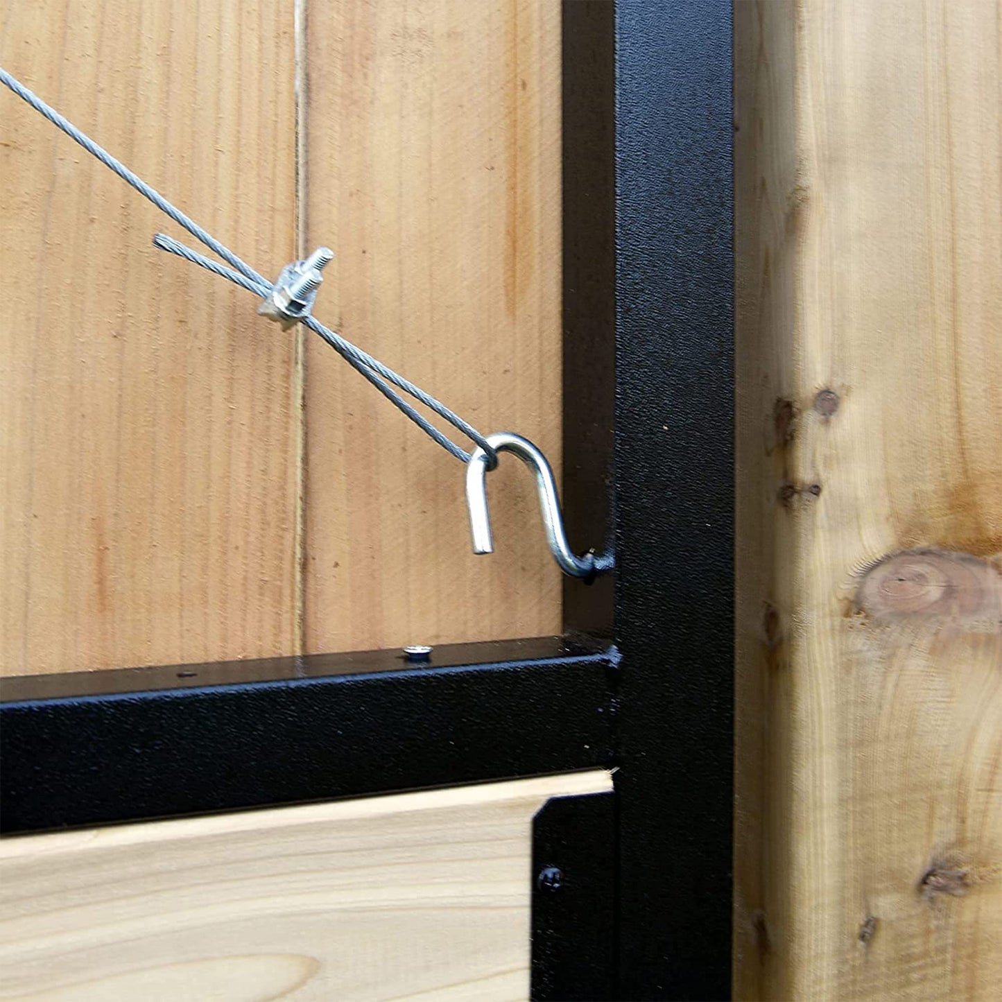 Adjust-A-Gate® AG72LTP-ZR0110 Medium - Wide Corrosion Resisting Steel Full-Frame Anti-Sag Fence Gate Kit – Fits Openings of 36" - 72"
