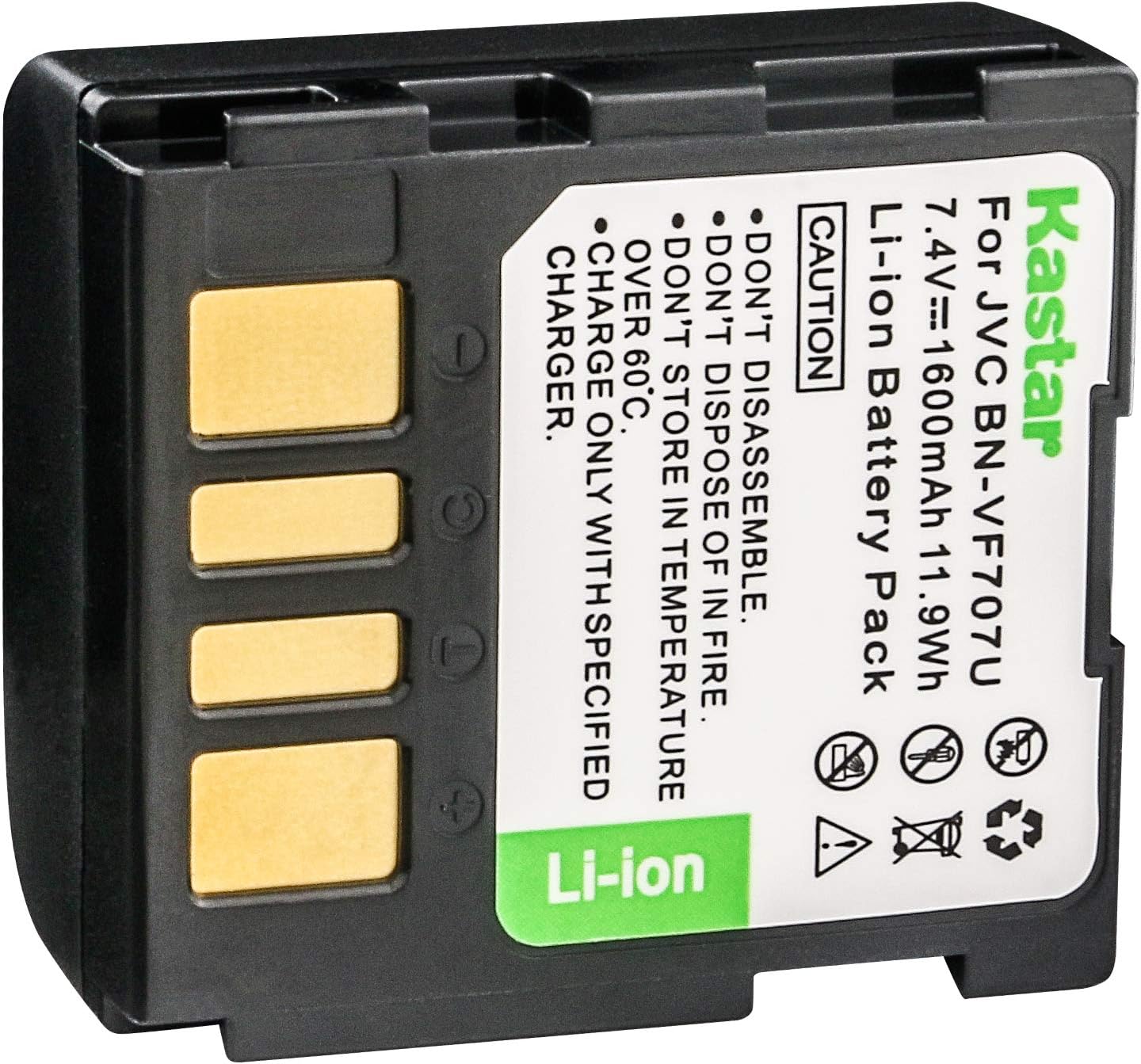 Kastar GZ-D240, GZ-D270, GZ-DF420, GZ-DF470, BN-VF707, BN-VF707U, BN-VF707UE, BN-VF707US, LY34647-002B Camcorder
