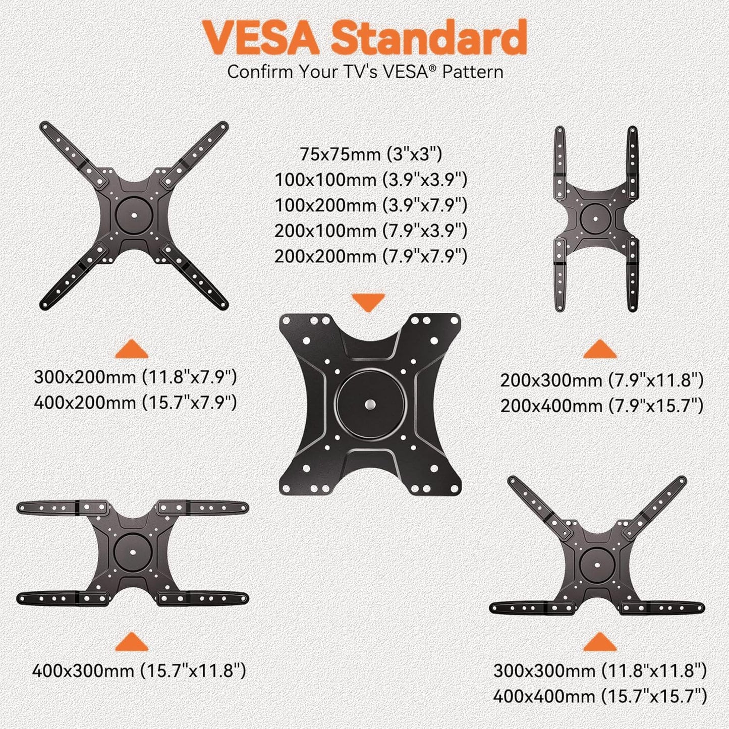 EZISE 26-55 Inch 400x400mm 86lbs Full-Motion TV Wall Mount for Most TVs, Articulating TV Mount with Swivel & Tilt