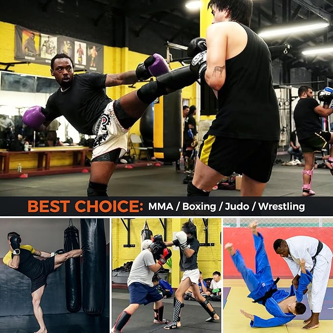 COOLOMG MMA Jock Straps with Cup for Men Adult 4-Straps Athletic Supporters with Groin Cup for BJJ Boxing Muay Thai Wrestling