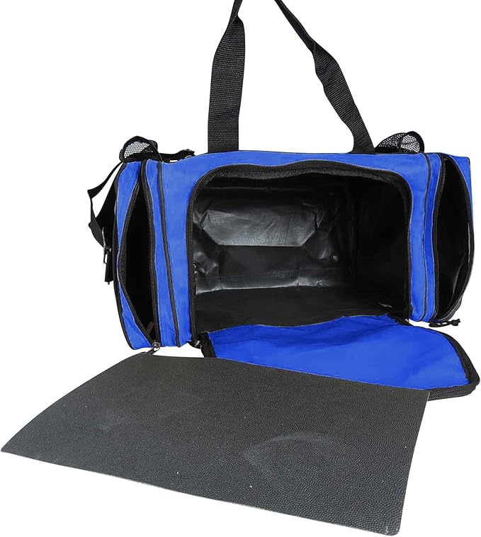 DALIX 17" Duffle Bag Dual Front Mesh Pockets (Black Gold Gray Dark Green Navy Blue Maroon Royal Blue Orange Pink Purple Red White