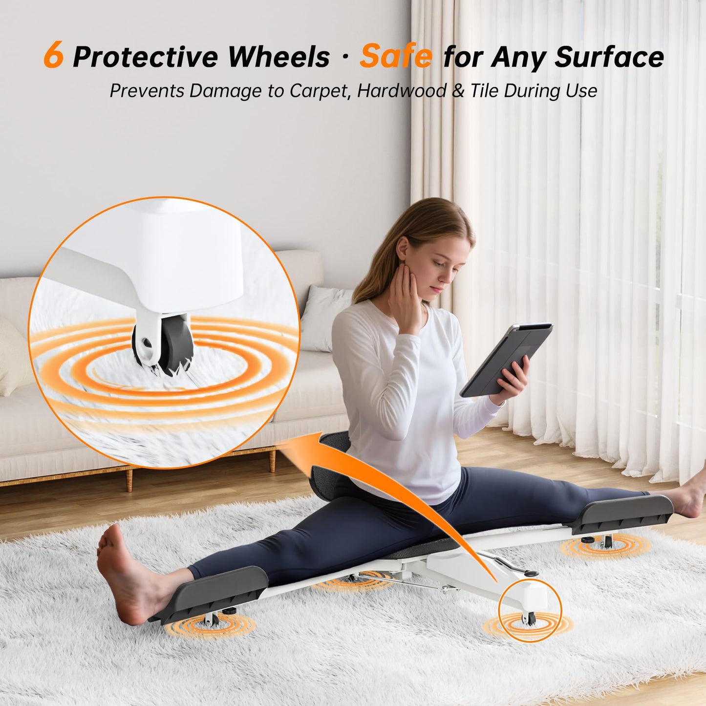 Split Machine, Leg Stretcher Machine for Flexibility – 180° Adjustable Stretching Equipment with Seat & Backrest, Perfect for Ballet, Cheerleading, Dance, Gymnastics, Martial Arts, Kids & Adults