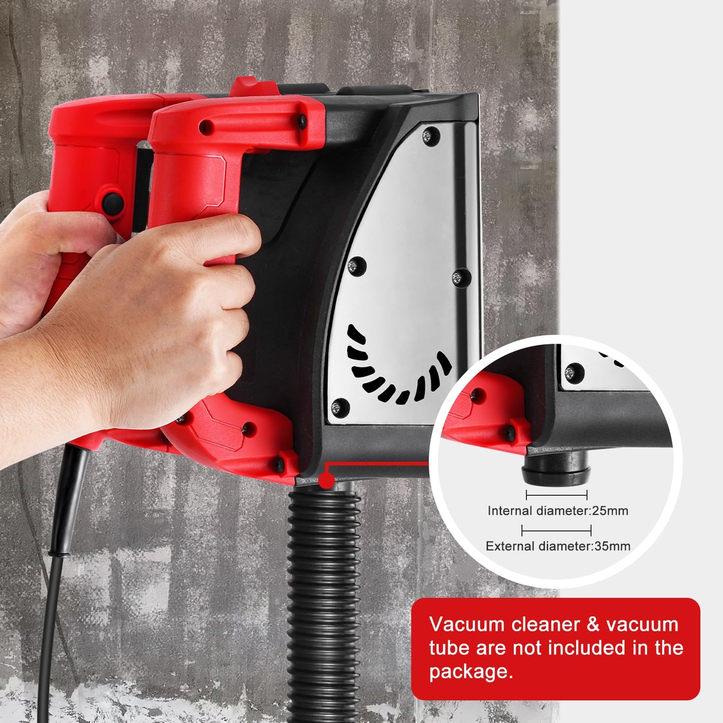 YJINGRUI 110V Electric Wall Planer Handheld Power Wall Scraper Wall Shovel Machine for Wallpaper Paint Putty, 90° No dead Angle