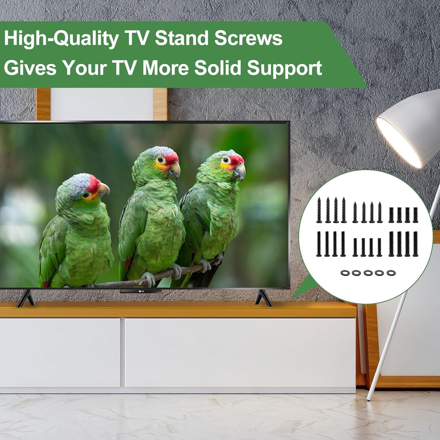 Yaotieci 32" 40" 43" 45" 50" 55" TV Stand Screws and Washers for Samsung TV Legs Screws, for Samsung TV Feet