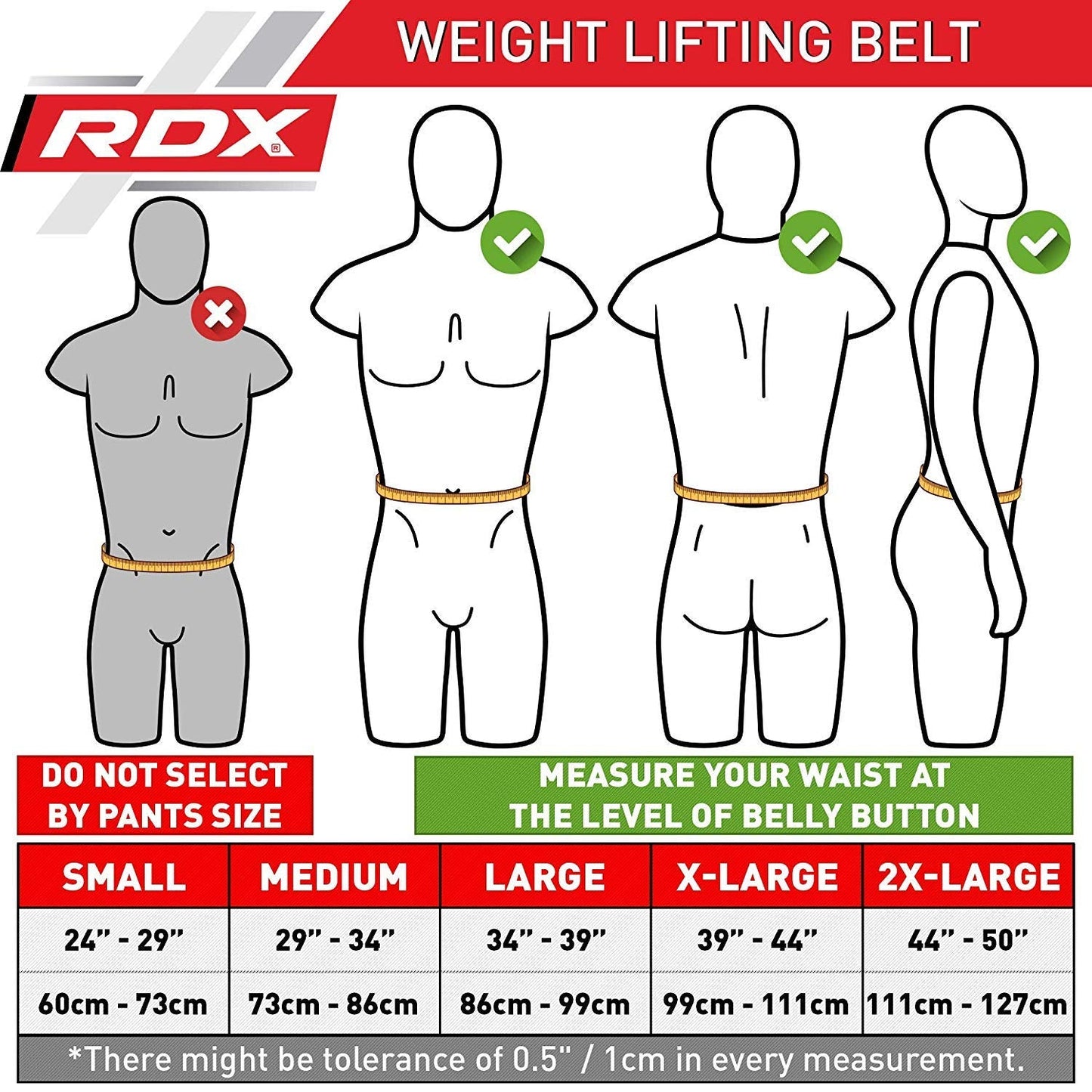RDX Weight Lifting Belt Nappa Leather, 4” Padded Lumbar Back Support, 11 Adjustable Holes, Bodybuilding Training, Powerlifting Deadlifts Workout Squats Exercise, Home Gym Fitness Equipment