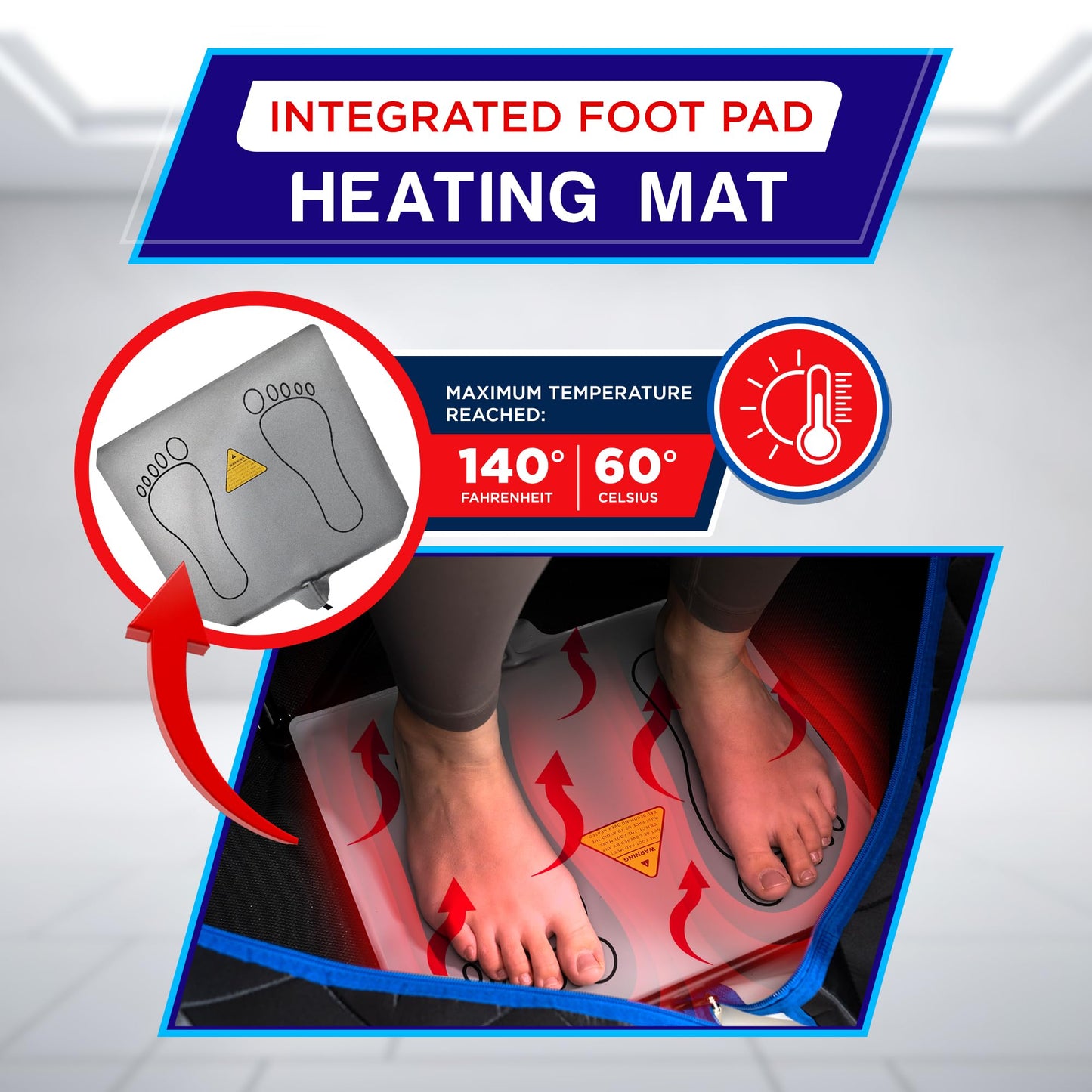 TopMaster Foldable Infrared Sauna, Portable Sauna for Home, Sauna Tent Sauna Box Portable, Indoor Portable Sauna with Foldable Chair, Wired Controller - Sauna Box for Home 1050W Power, Max 140°F Black