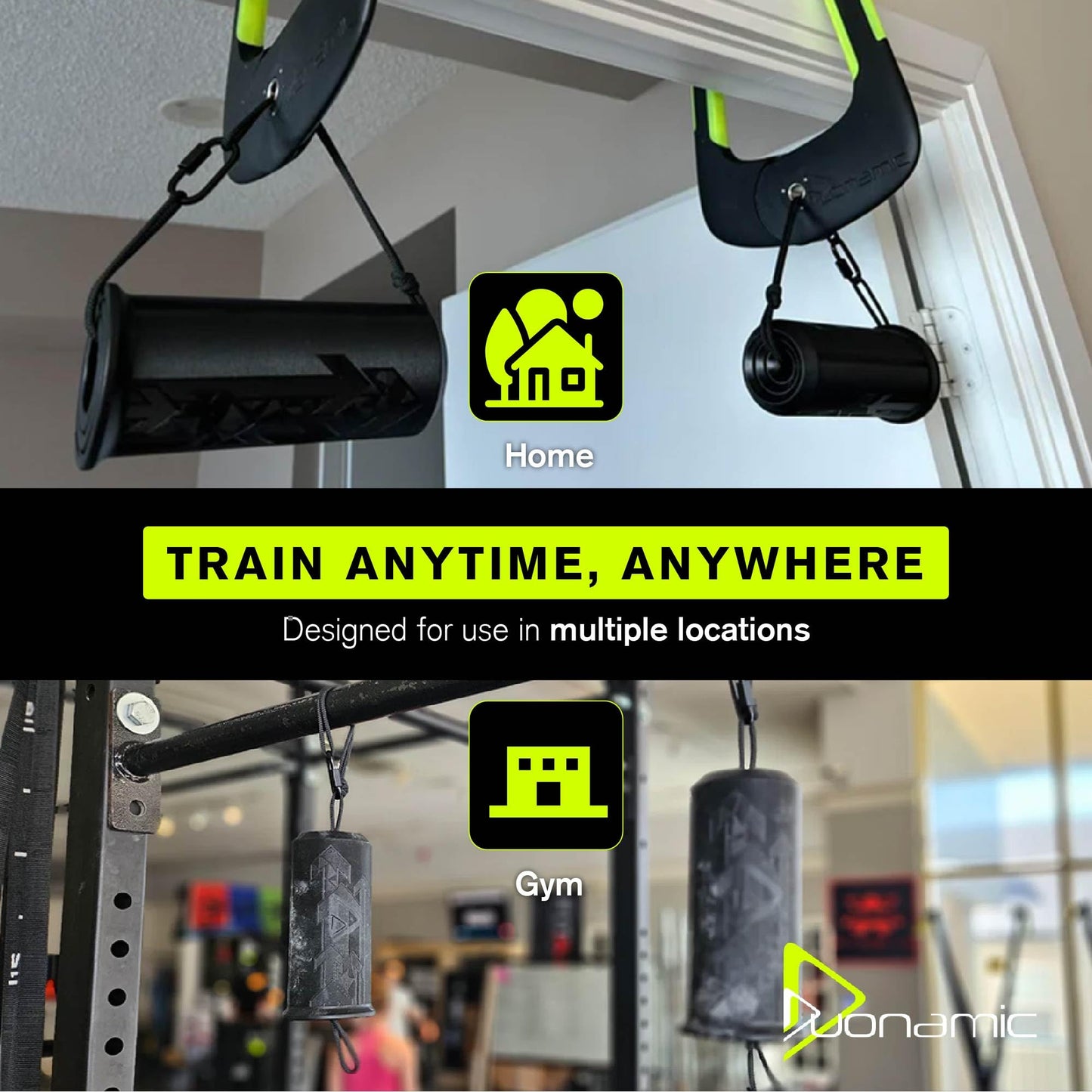 Duonamic Ultimate Switch Grips Package | Complete Grip Strength Training System with Eleviia Handles, Travel Bag & 3 Sizes of Switch Grips | Ideal for Pull-Up Bars, Cable Machines & Resistance Bands | Train Anywhere