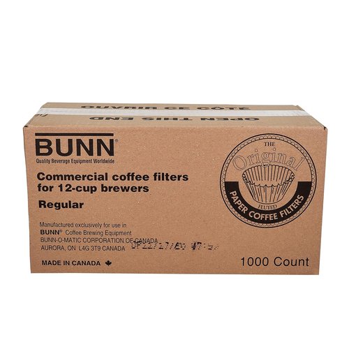 BUNN 12-Cup Coffee Filters - 1000 Count for Perfect Brewing | High-Quality, Durable Design
