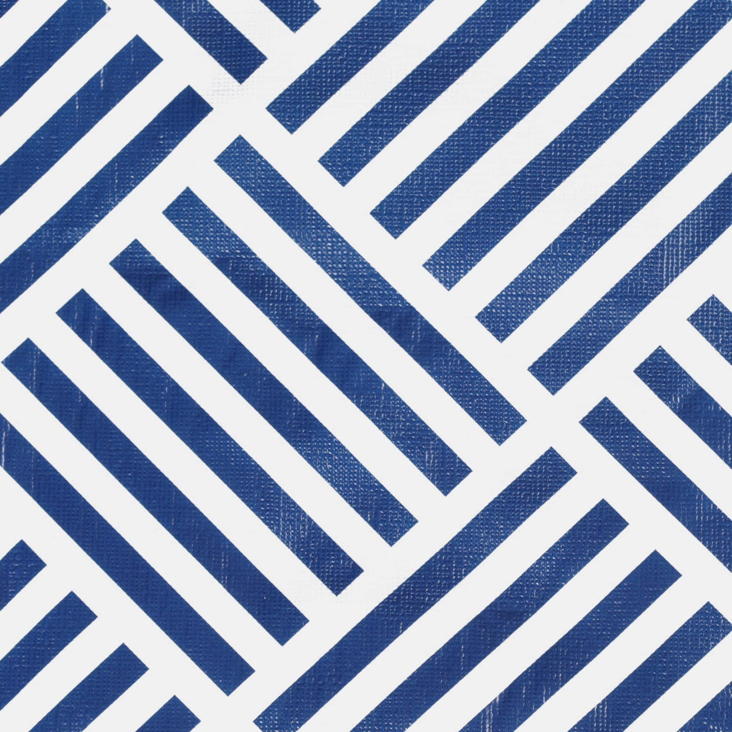 DII Indoor/Outdoor Vinyl Tabletop Collection Grid Pattern, Flannel Backed Tablecloth, Rectangle, 60x102, Navy