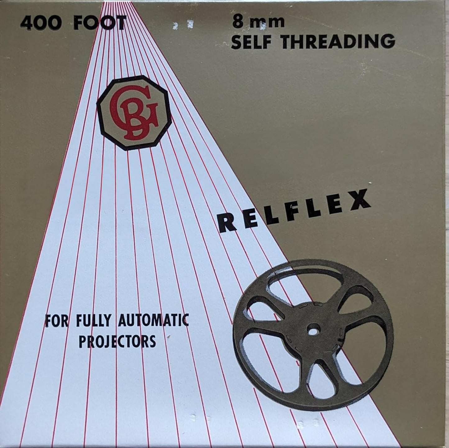 Generic 8MM 7 inch, 400 Film Reel, Feet, Self Threading for Fully Auto Projectors