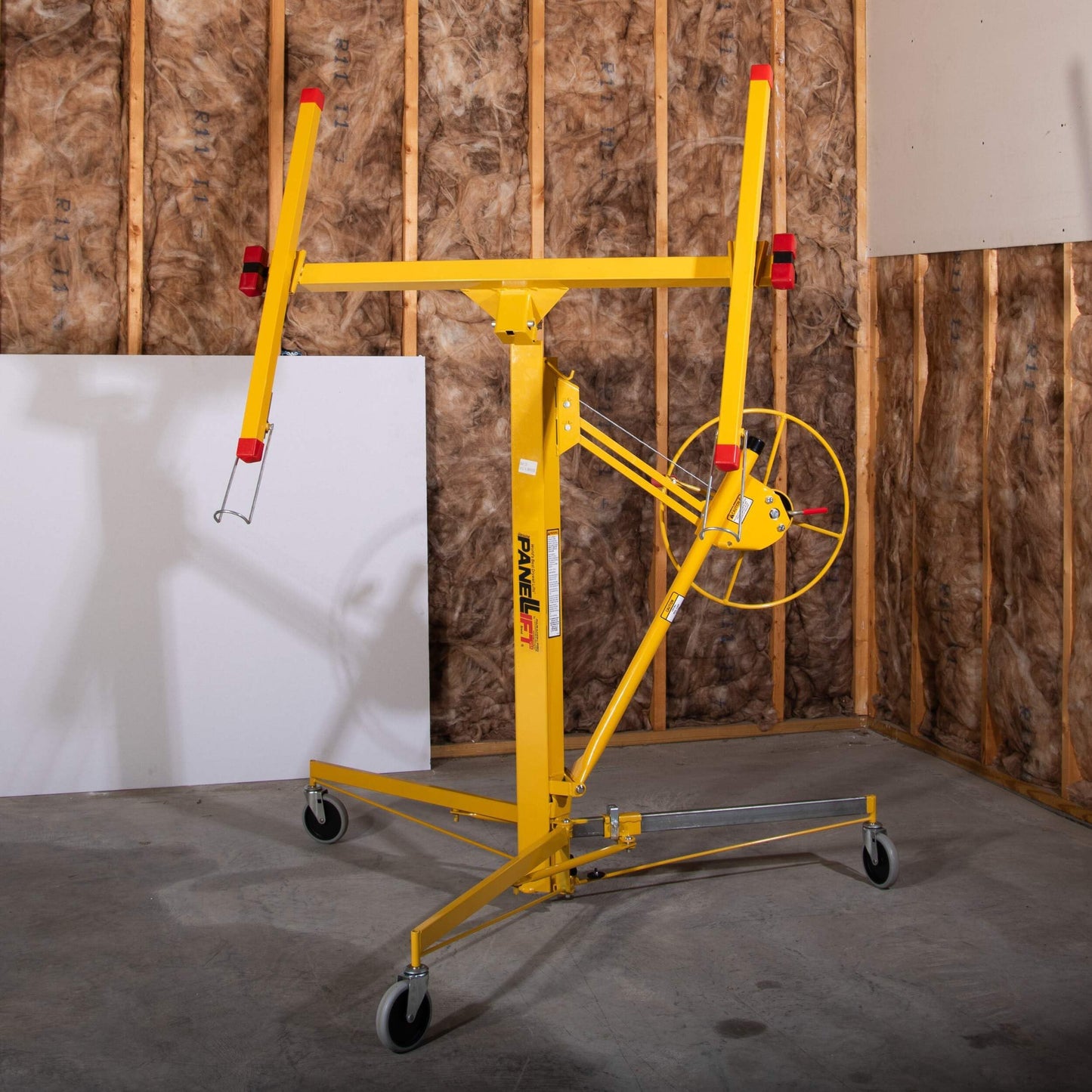 PANELLIFT® Drywall Lift, Sheetrock Hoist 125, 150 lbs, Rolling Panel Lift, Drywall Installation, Rolling Lifter, Sheetrock Lift, Drywall Lifter, Adjustable