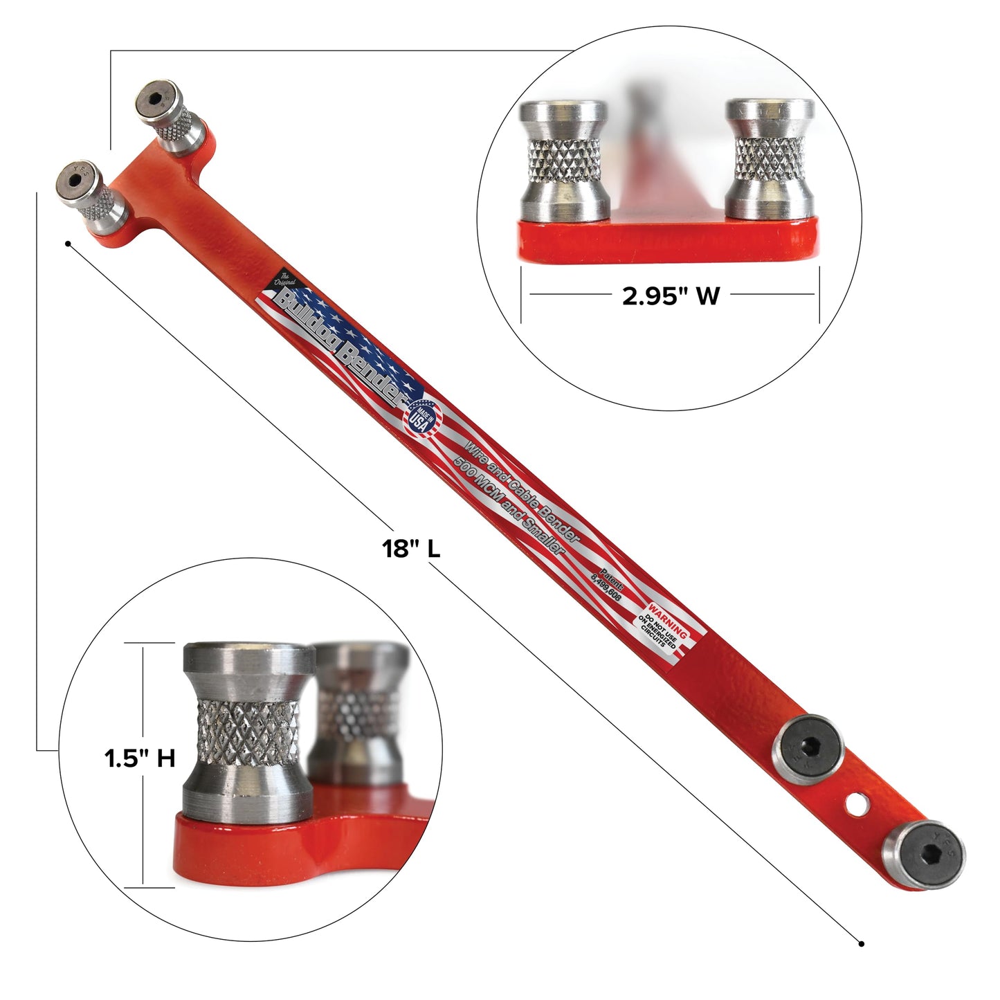 Bulldog Bender 500 MCM and smaller Cable Bender