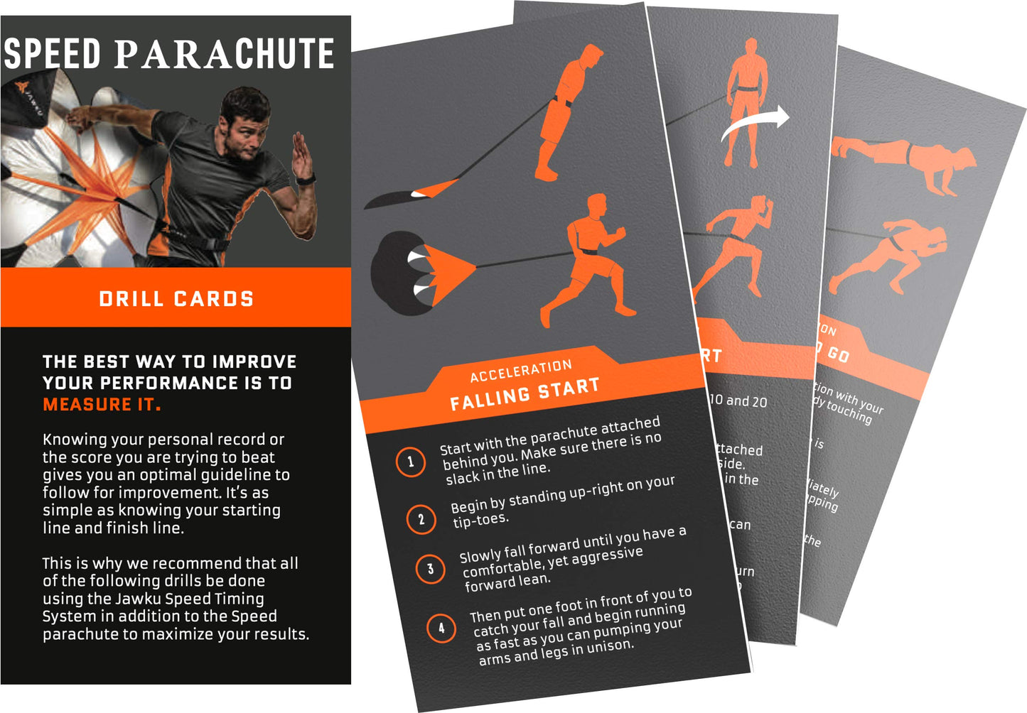 JAWKU Speed Parachute Resistance Training Chute
