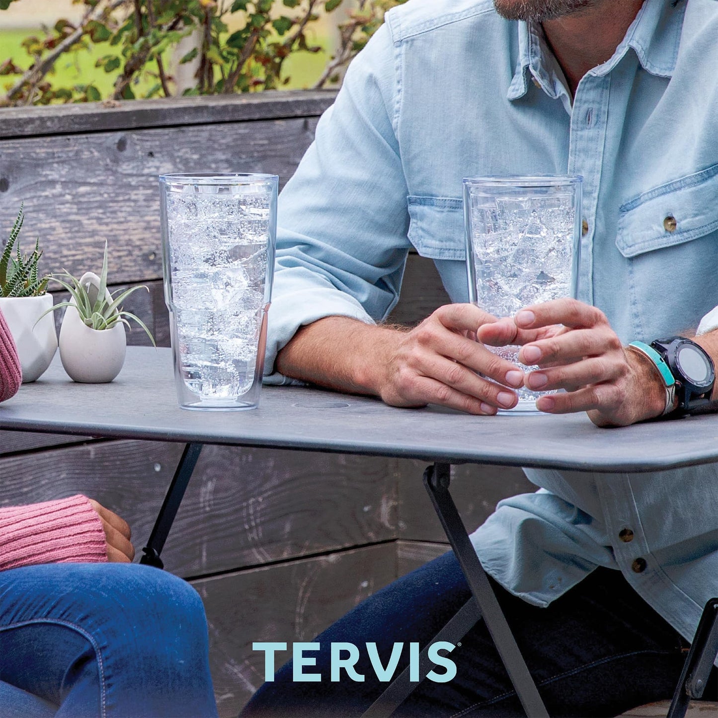 Tervis Margaritaville - It's 5 O'Clock Somewhere - Red Parrot Made in USA Double Walled Insulated Tumbler Travel Cup Keeps Drinks Cold & Hot, 24oz, Clear