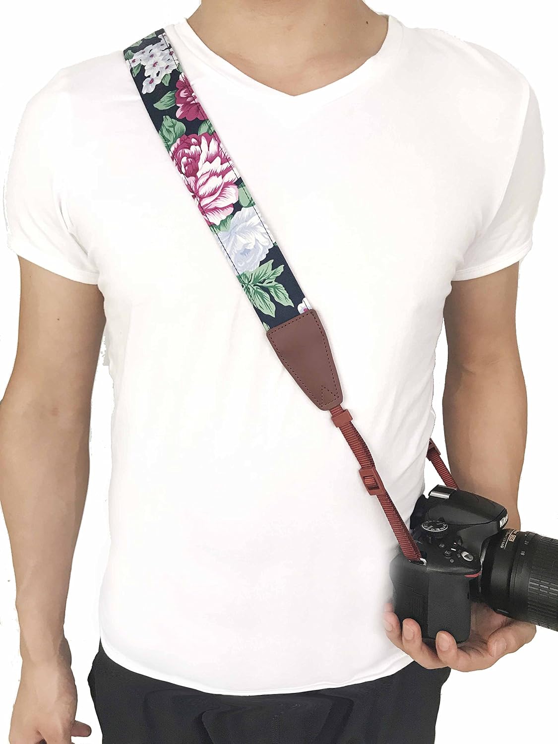 Alled Camera Strap Neck, Adjustable Vintage Floral Camera Straps Shoulder Belt for Women/Men,Camera Strap